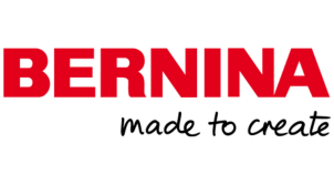 Bernina logo with red text on a white background