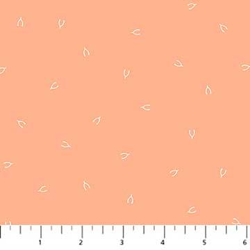 Skinny Bolt - Lucky Charms - Coral Wishbones - 7/8 yard