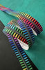 Wide Rainbow Stripe Zipper Tape With Iridescent Teeth