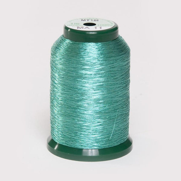 KingStar Metallic 1000 Meter Embroidery Thread - Aqua (MA11)