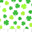 Paddy's Parade - Clovers on White