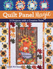 Quilt Panel Magic book cover with a fall pumpkin and floral panel quilt framed in patchwork