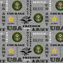 Military Army Heather Print