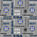 Coast Guard Heather Print Logo