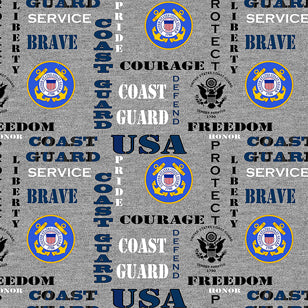 Coast Guard Heather Print Logo