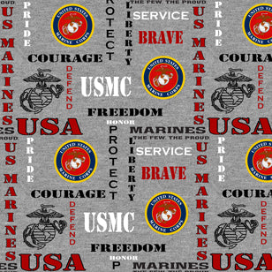 Military Marines Heather Print