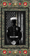 Military Marines Panel Size 24"X43"