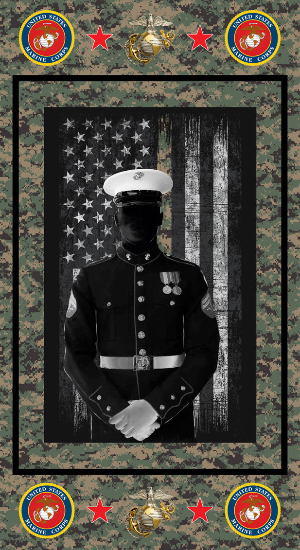 Military Marines Panel Size 24"X43"