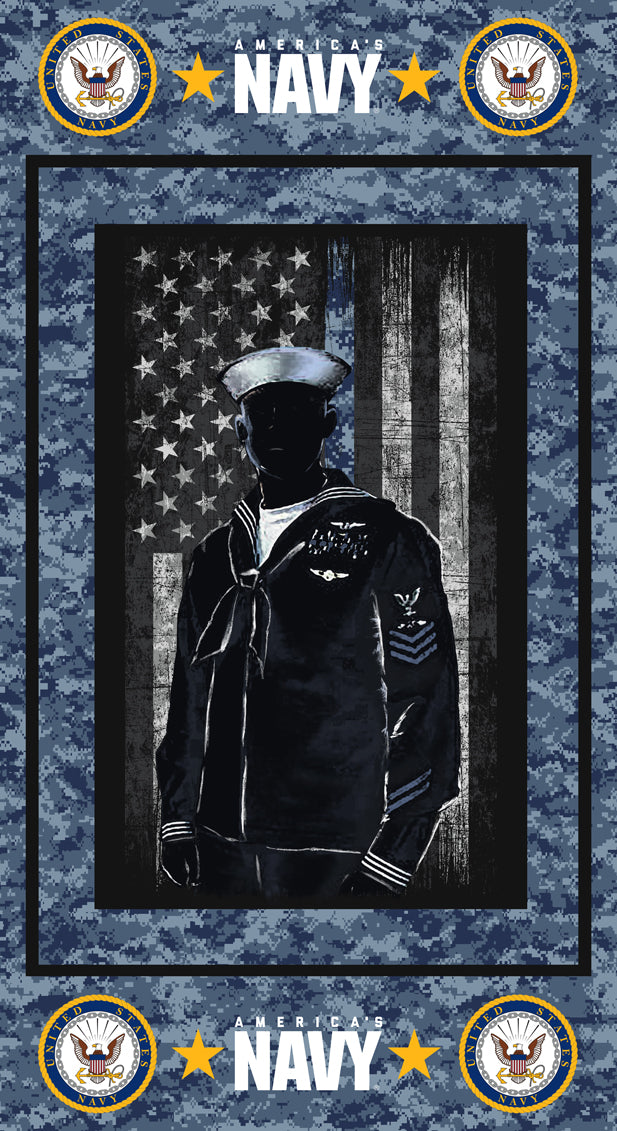 Military Navy Panel Size 24"X43"