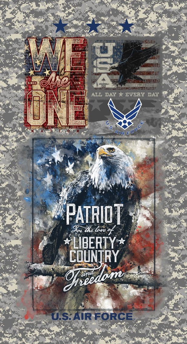 Military-Airforce Panel Size 24"X43" Cotton W43