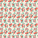 Peaches & Cream Sweet Peaches Cream fabric with clusters of peaches on cream