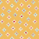 Peaches & Cream Sweet Diamonds Yellow quilting cotton by Benartex