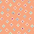 Peaches & Cream Sweet Diamonds Peach quilting cotton by Benartex