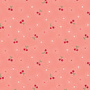 Peaches & Cream Sweet Cherries Medium Pink quilting cotton by Benartex