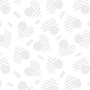 Star Spangled Whites - Quilting Fabric - Love USA White