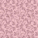 Garden of Affection - Quilting Fabric - Flowering Leaves -  Rose