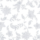 1678-01W White on White - Lacy Floral || Quilter's Flour VI