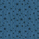 American Valor - Quilting Fabric - Stitches and Stars Blue