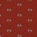 American Valor - Quilting Fabric - Flags and Leavs Red
