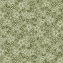 Holly and Hearth-Quilting Cotton Fabric- - Star Flowers- Evergreen