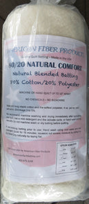 80/20 Cotton/Poly Full Natural - American Fiber Products