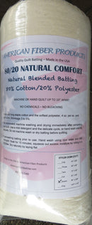 80/20 Cotton/Poly Queen Natural - American Fiber Products