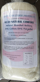 80/20 Cotton/Poly King Natural - American Fiber Products