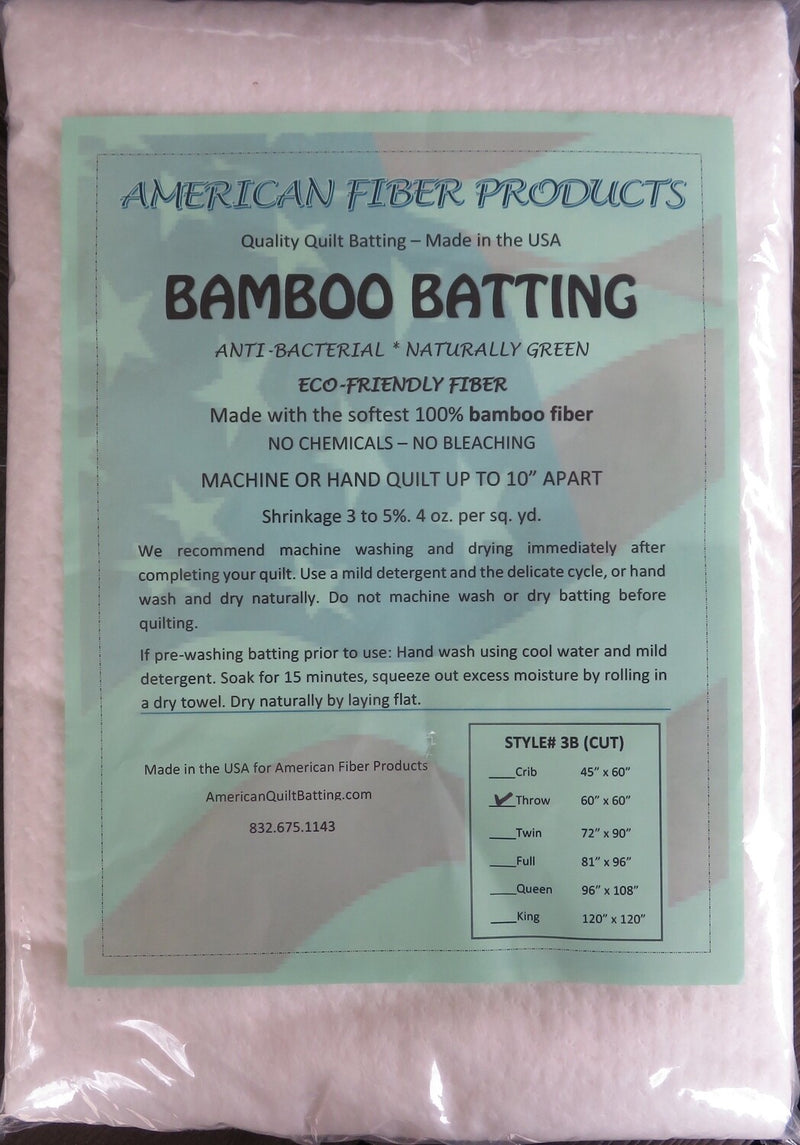 Bamboo Natural Throw - American Fiber Products