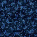 1776 TONAL AMERICAN EAGLE DARK BLUE - Fabric Bash