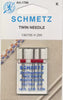 Schmetz Twin Machine Needle Assorted Sizes 1.6mm/70, 2mm/80 and 3mm/90