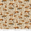 Hello Pumpkin Foxes 1885-33 Beige