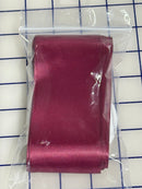 2 1/4 inch Double Faced Satin Burgandy - Fabric Bash