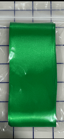 2 1/4 inch Double Faced Satin Emerald - Fabric Bash