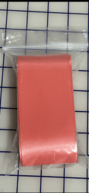 2 1/4 inch Double Faced Satin Light Coral - Fabric Bash