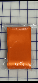 2 1/4 inch Double Faced Satin Orange - Fabric Bash
