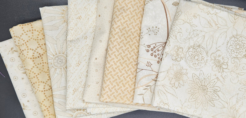 Linen  Closet Fabric Fat Quater Bundle of 8