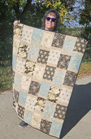 Sample -  Gold Flower Quilt