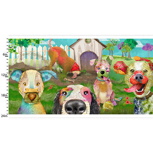 22347 Multi-Color 24" Panel || Raise the Woof