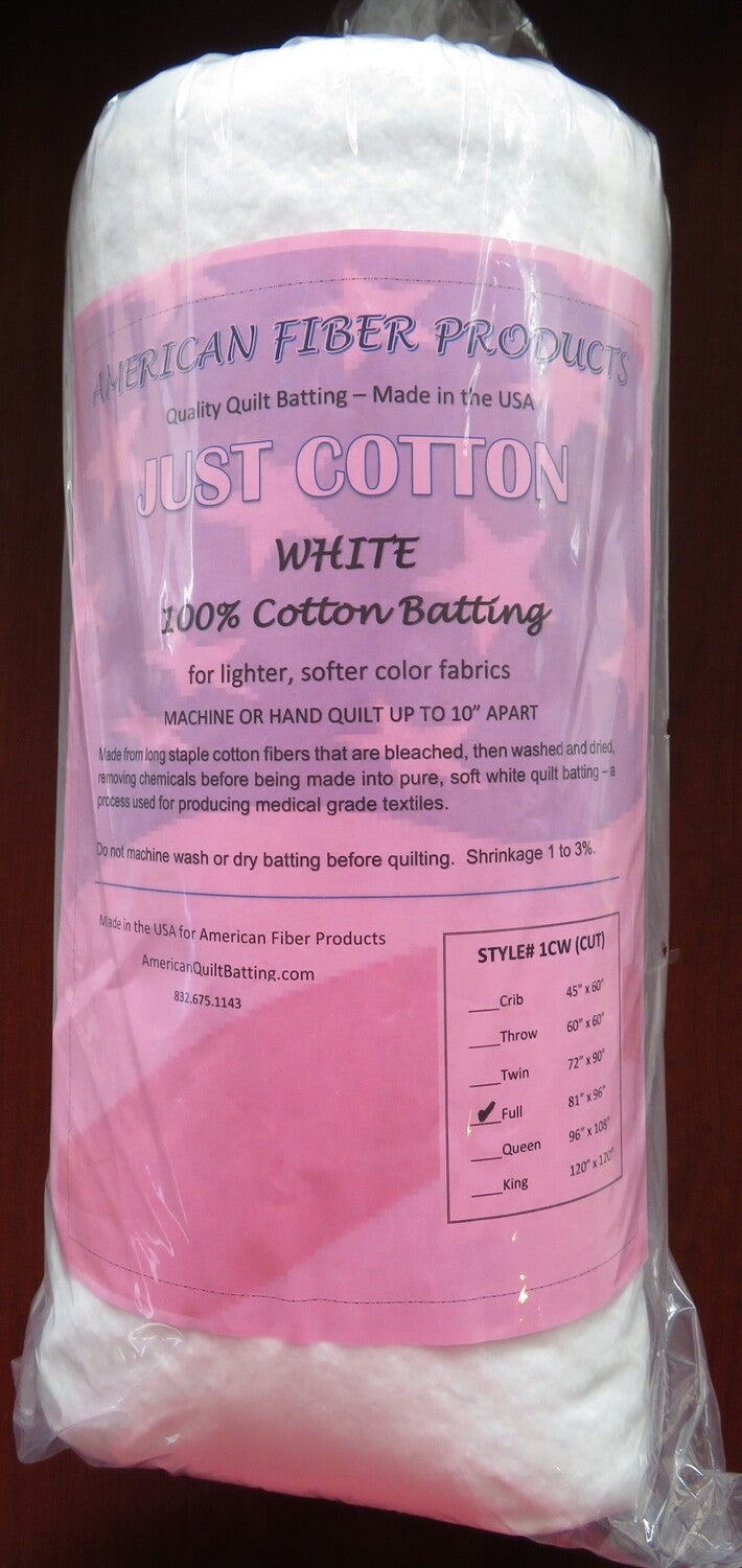 Cotton White Full - American Fiber Products