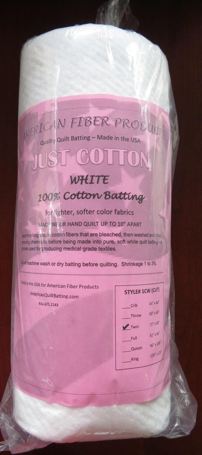 Cotton White Twin - American Fiber Products