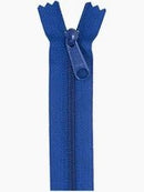 24" Single Slide Zipper - Cobalt - Fabric Bash