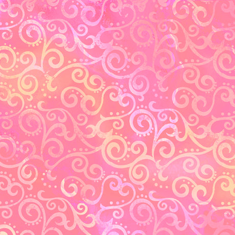 Ombre Scroll Wide - Pink