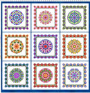 Sewposium Exclusive Gypsy - Quilting Fabric Panel - White