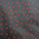 Nebraska Husker Volleyball NIFS -Quilting Fabric - Black/Red Swirls