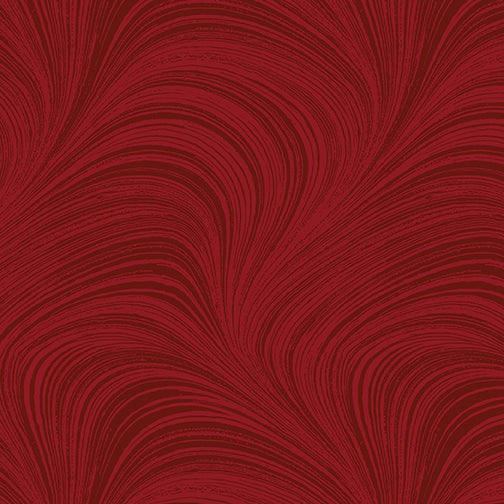 Wave Texture 108" Flanl MedRed