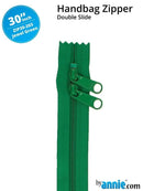 30" Double Slide Zipper - Jewel Green - Fabric Bash
