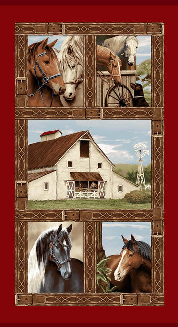 Cottonwood Stables Horse Panel 3066P-88