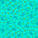 Daisy Doodle - Leaf Toss - Turquoise