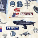 Patriot - Navy Allover - Cream