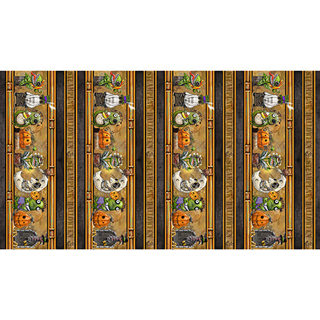 Steampunk Halloween 3 - Border Stripe - Brown